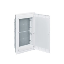 Hager VF418PZF Multimédia golf kiselosztó, süllyesztett, teli ajtó, 652x426x72mm fakivágásba villanyszerelés