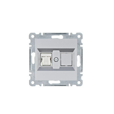 Hager WL2172 Számítógépaljzat RJ45, cat.6e, FTP - ezüst villanyszerelés