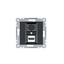 Hager WL2613 HDMI csatlakozó - fekete villanyszerelés