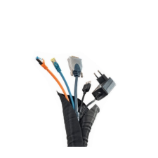 HAGOR KS Self Wrap Önzáró kábelkötegelő 5m - Fekete (8825) villanyszerelés