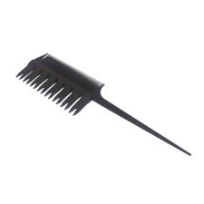 Hair Power fűzött melír melírozó fésű, fekete fésű