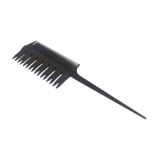Hair Power fűzött melírozó fésű, fekete fésű