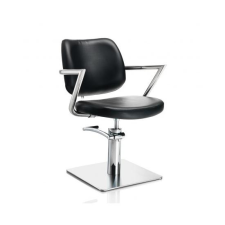 Hair Square fodrászszék négyzet talppal - FEKETE szépségápolási bútor