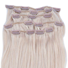 HairExtensionShop Csatos Emberi Póthaj Mézszőke Színben 40cm (Szín #22) póthaj