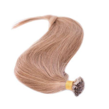 HairExtensionShop Keratinos U-TIP Emberi Póthaj Hőillesztéshez Sötétszőke 40cm (Szín #12) póthaj
