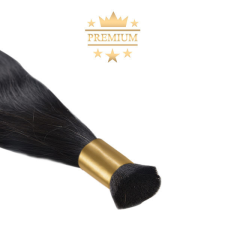 HairExtensionShop Prémium Natúr Póthaj Natúrfekete Double Drawn 70cm (Szín #1b) póthaj