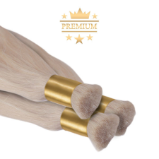 HairExtensionShop Prémium Natúr Póthaj Platinaszőke Super Duble Drawn 50cm (Szín #613) póthaj