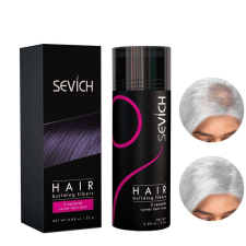 Hajépítő szálak, ritkás hajhoz, hajhiány miatt, alopecia, Sevich, fehér, 25g hajápoló szer