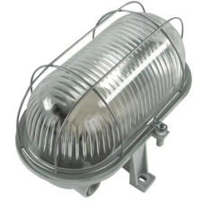  Hajólámpa 60W E27 ovális, fém rácsos szürke alj IP44 0590130555 kültéri világítás