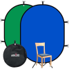  Hakutatz Chroma Key - Összecsukható háttér zöld/kék 150cm*100cm MOUJ-062