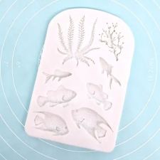  Hal hínár korall fondant formázó szilikon sütés és főzés