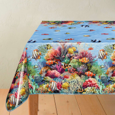  Halacskás mintás viaszosvászon impregnált Asztalterítő party kellék