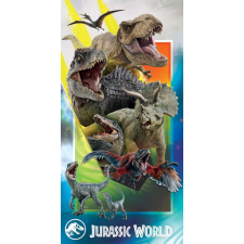 Halantex Jurassic World: Dinoszauruszok Gyerek Pamut fürdőlepedő 70 x 140 cm lakástextília