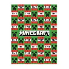 Halantex Minecraft: Takaró - 130 x 170 cm babaágynemű, babapléd