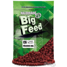  HALDORÁDÓ Big Feed - C6 Pellet - Fűszeres Hal 700 g bojli, aroma