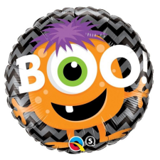 Halloween BOO! Monster fólia lufi 46 cm party kellék