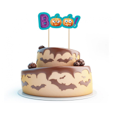Halloween , Boo torta dekoráció, topper 18 cm party kellék