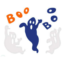 Halloween , Boo zselés ablak matrica szett party kellék