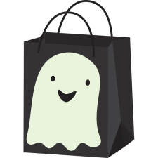 Halloween Cukorka gyűjtő papír tasak ajándéktasak