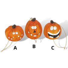  Halloween felakasztható kerámia tök 1db dekorációs kellék