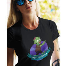  Halloween feliratos póló - Női póló halloweenre - Zombie férfi póló