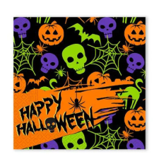 Halloween Happy szalvéta 20 db-os 33x33 cm FSC party kellék
