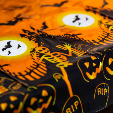 Halloween-i asztalterítő - sírköves lakástextília