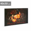 [] Halloween-i LED-es hangulatkép fali akasztóval (2 x AA, 40 x 30 cm)
