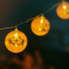  Halloween-i LED-es lampion fényfüzér kültéri izzósor
