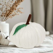 Halloween-i tök dekoráció - fehér - 20 cm dekoráció