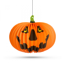 [] Halloween-i tökös lampion - akasztható - 26 cm party kellék