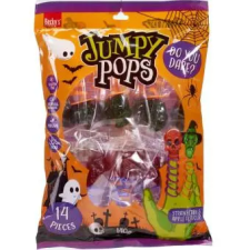  Halloween Jumpy Pops nyalóka csomag ujjra húzható spirál szárral 140g csokoládé és édesség