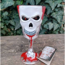 Halloween KOPONYÁS borospohár Kupa ÁTLÁTSZÓ dekoráció