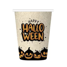  Halloween mintás natúr pohár 6 db/cs 210 ml party kellék