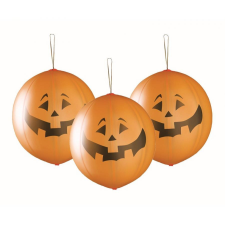 Halloween Pumpkin, Tök léggömb, lufi 3 db-os 18 inch (45 cm) szalaggal party kellék