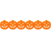 Halloween Pumpkin, Tök papír girland 300 cm