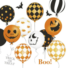  Halloween Scary Balloons szalvéta 20 db-os 33x33 cm papírárú, csomagoló és tárolóeszköz