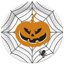 Halloween Scary papírtányér 8 db-os 18 cm party kellék
