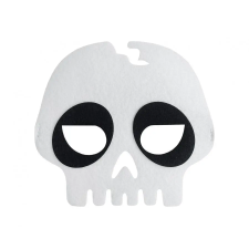 Halloween Skull, Koponya filc maszk 18 cm jelmez