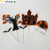  Halloween témájú papír tortadísz,beszúró 5 db/csomag