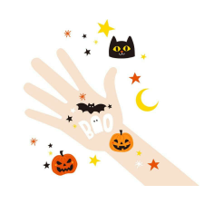  Halloween tetkó 5 db-os csillámtetoválás
