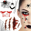  Halloween tetoválás arcra is - többféle
