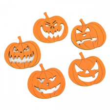  Halloween tök 5cm narancs 5db-os dekorációs kellék
