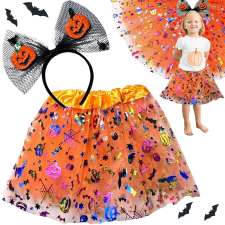 Halloween tök tüll szoknya fejpánt szett jelmez