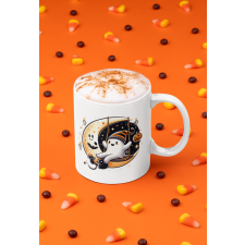  Halloweeni szellemes bögre egyedi ajándék
