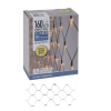  Háló 160 LED-es 200x100cm adapteres bővítő elem meleg
