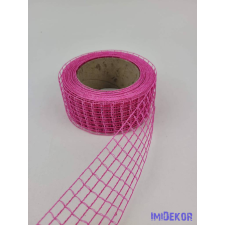  Hálós szalag 4,5cm x 10m - Pink dekorációs kellék