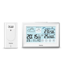 Hama 00222228 Bahamas LCD Meteorológiai időjárás állomás - Fehér (00222228) időjárásjelző