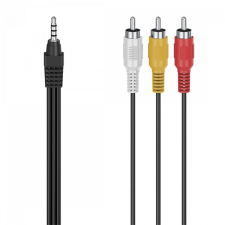 Hama 00305016 3 RCA - Jack fekete összekötő kábel (00305016) kábel és adapter