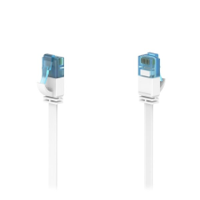 Hama 200686 fic cat6a lapos fehér 10 m patchkábel 00200686 kábel és adapter